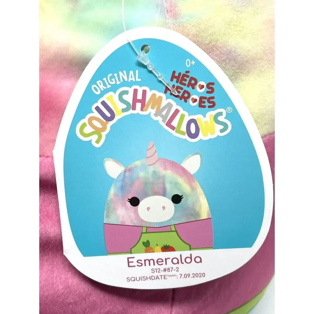 Squishmallow Esmeralda The Unicorn Grocery Store Clerk 12” Veggies Heroes 2021
